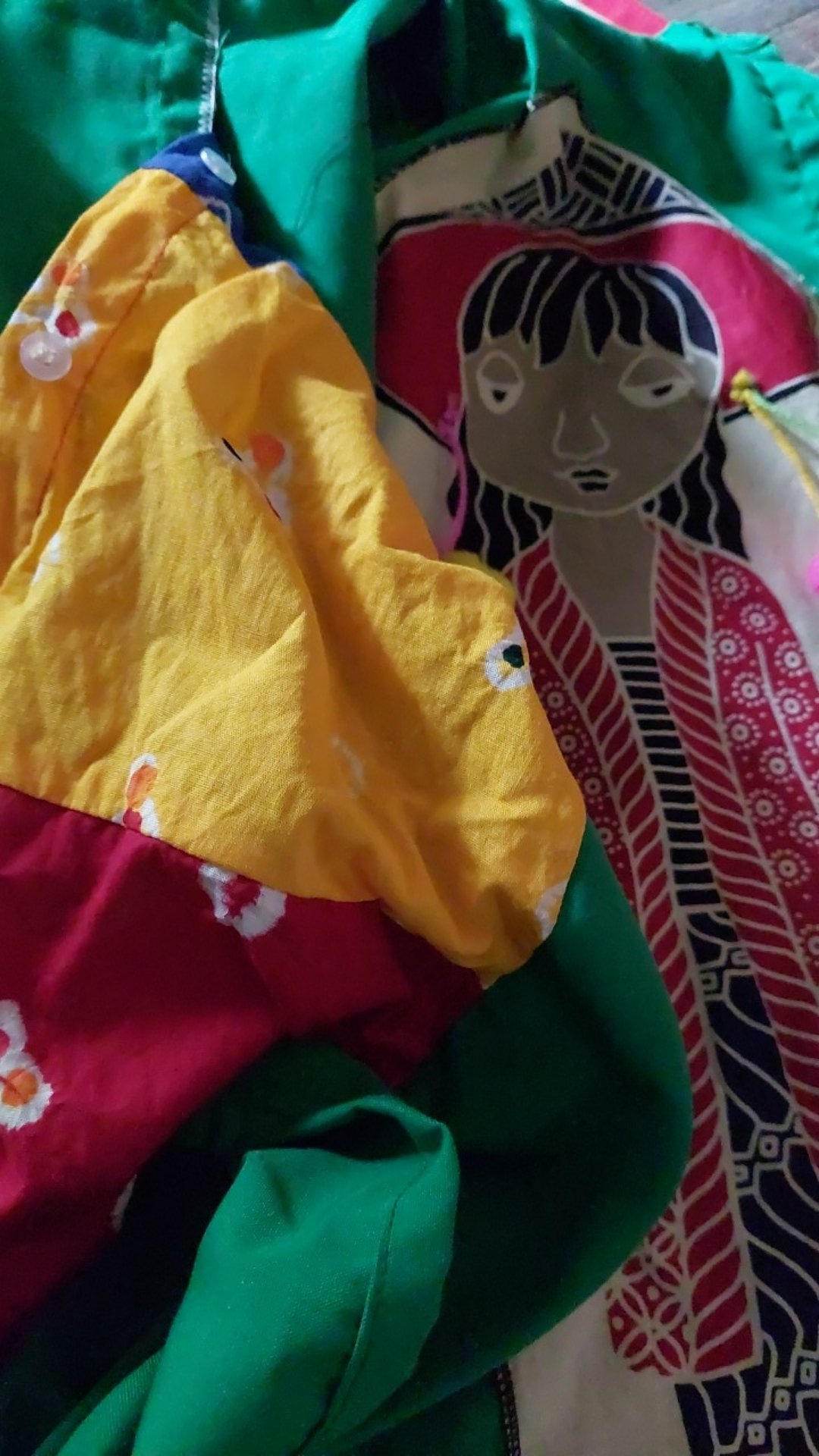 -chasanahijab- Batik Jumputan Motif Simbok Giwang / Tunik Batik Handmade By Masayu