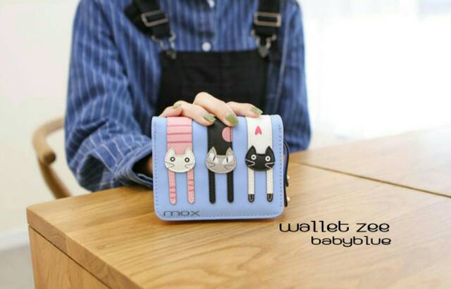 Dompet Wanita Lipat Mini Motif 3 KUCING SELONJORAN MINI YAA