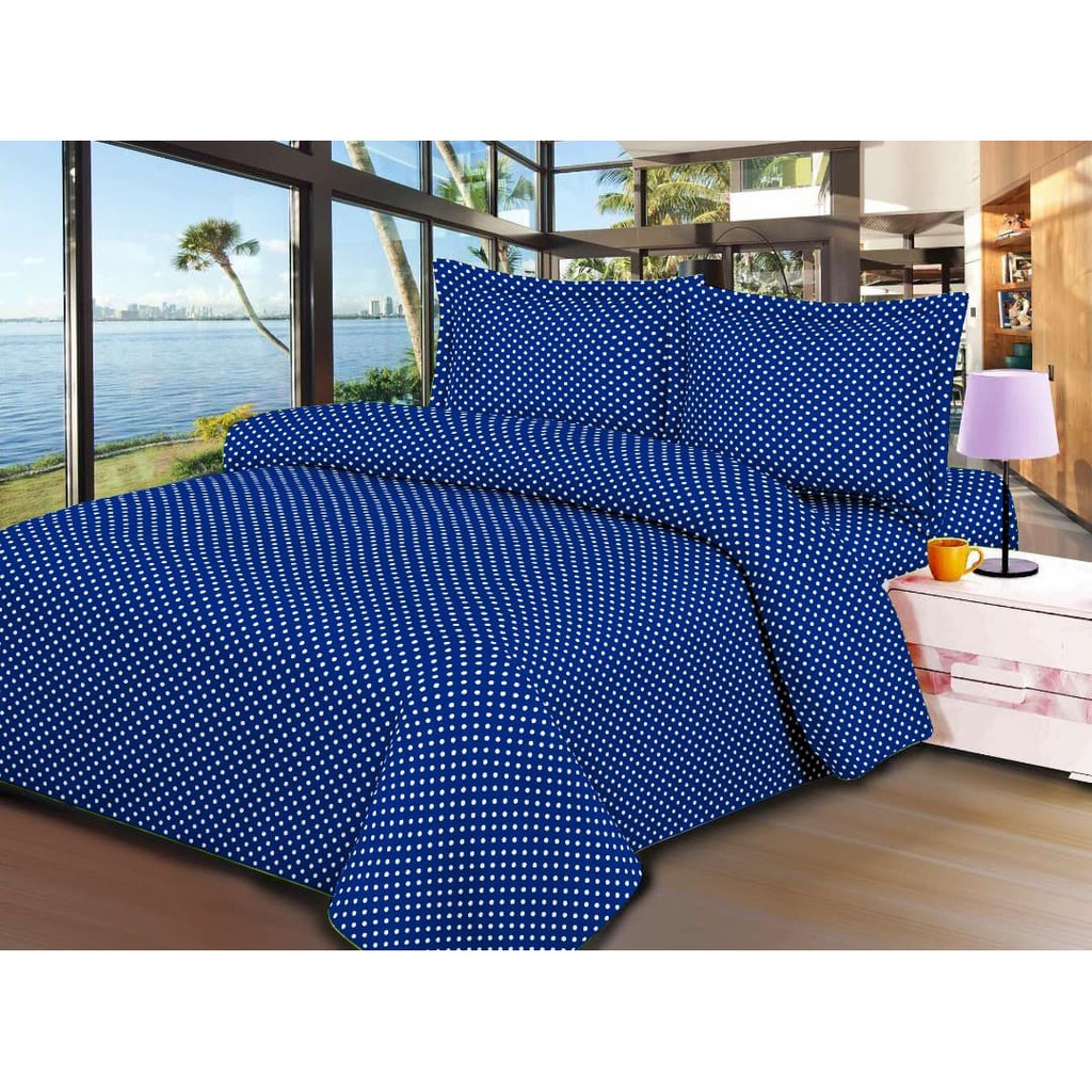 SPREI SEPREI KATUN MOTIF DOTTIE DOTIE POLKADOT GROW STAR KINTAKUN BEST SELLER UKURAN 180x200