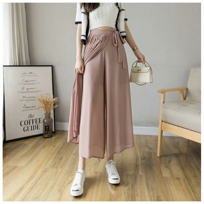 Naddean - Celana-Rok Kulot Wanita Import/ Korean Long Pants