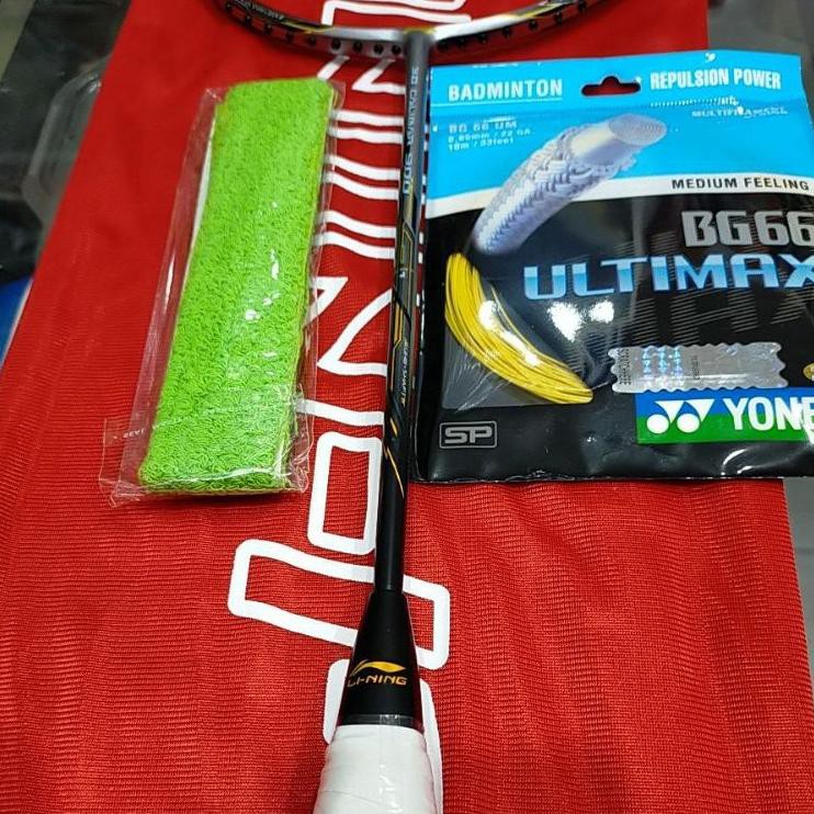 Real Pict !! RAKET BADMINTON LINING 3D CALIBAR 900 32 LBS