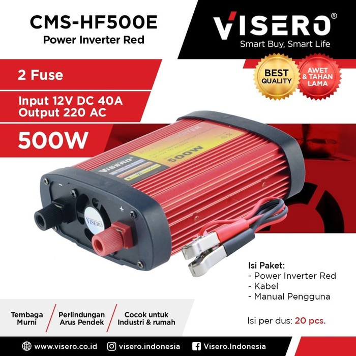 Power Inverter Visero Red 500W (CMS-HF500E)