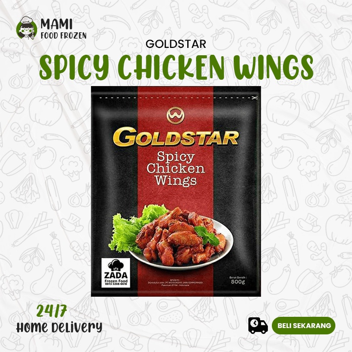 

Goldstar Spicy Chicken Wings (500gr)