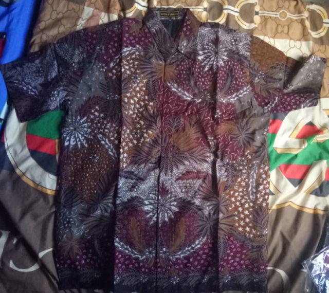 Atmadeva Cabut Warna Kemeja Batik Pria Katun Cabut Full Furing