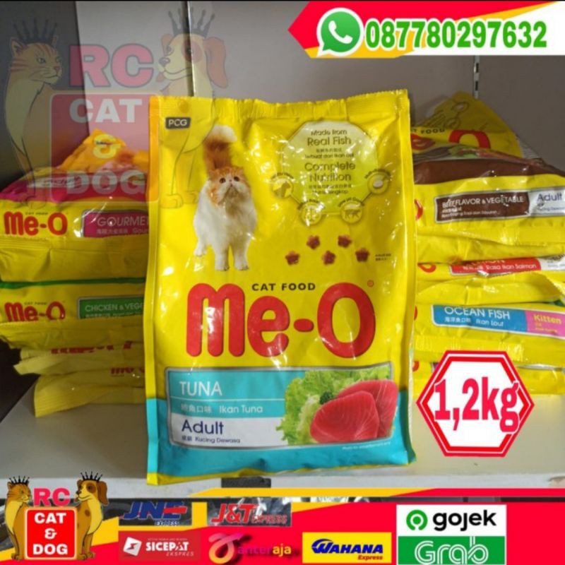 makanan kucing meo tuna 1,2kg cat food rasa tuna makanan kering