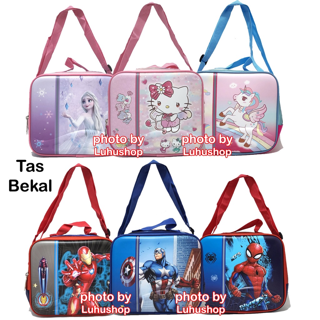 Tas Lunchbox Lunchbag selempang bekal makan anak anak