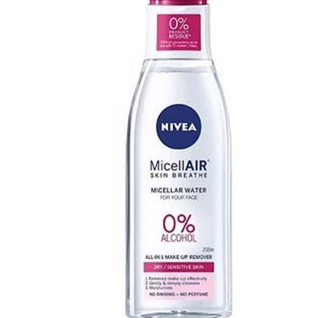 nivea micellar water dry skin