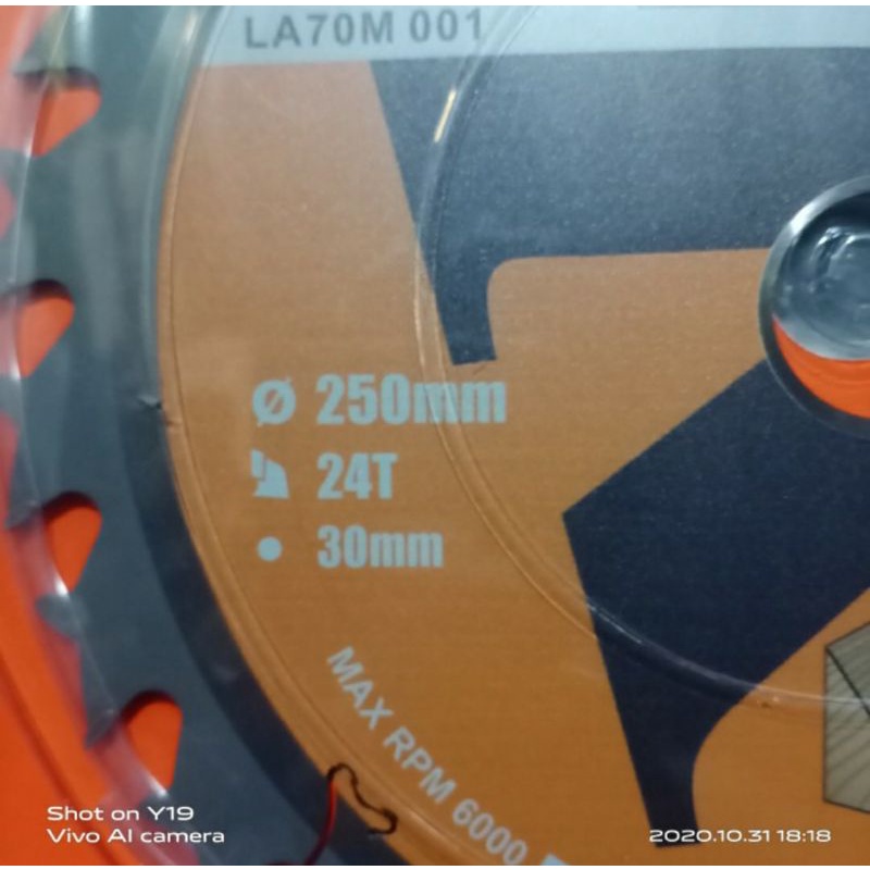 Mata gergaji Sirkel10 Inch 24 T SKS TCT Circular saw gergaji belah kayu gergaji potong kayu 24 Mata