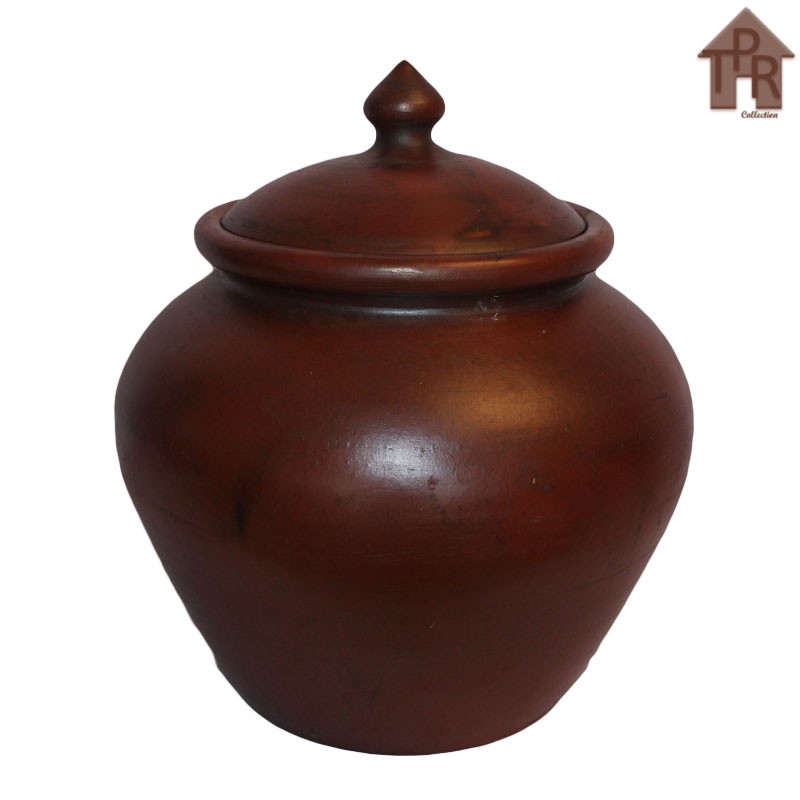 Gerabah | Gentong Tanah Liat Natural / Gentong Beras 20/26L
