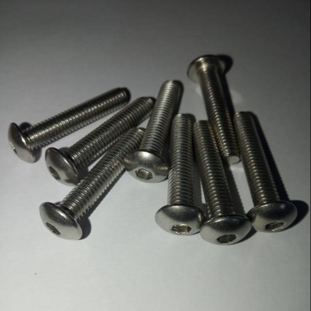 Button L M5 x 25 (2.5cm) stainless 304