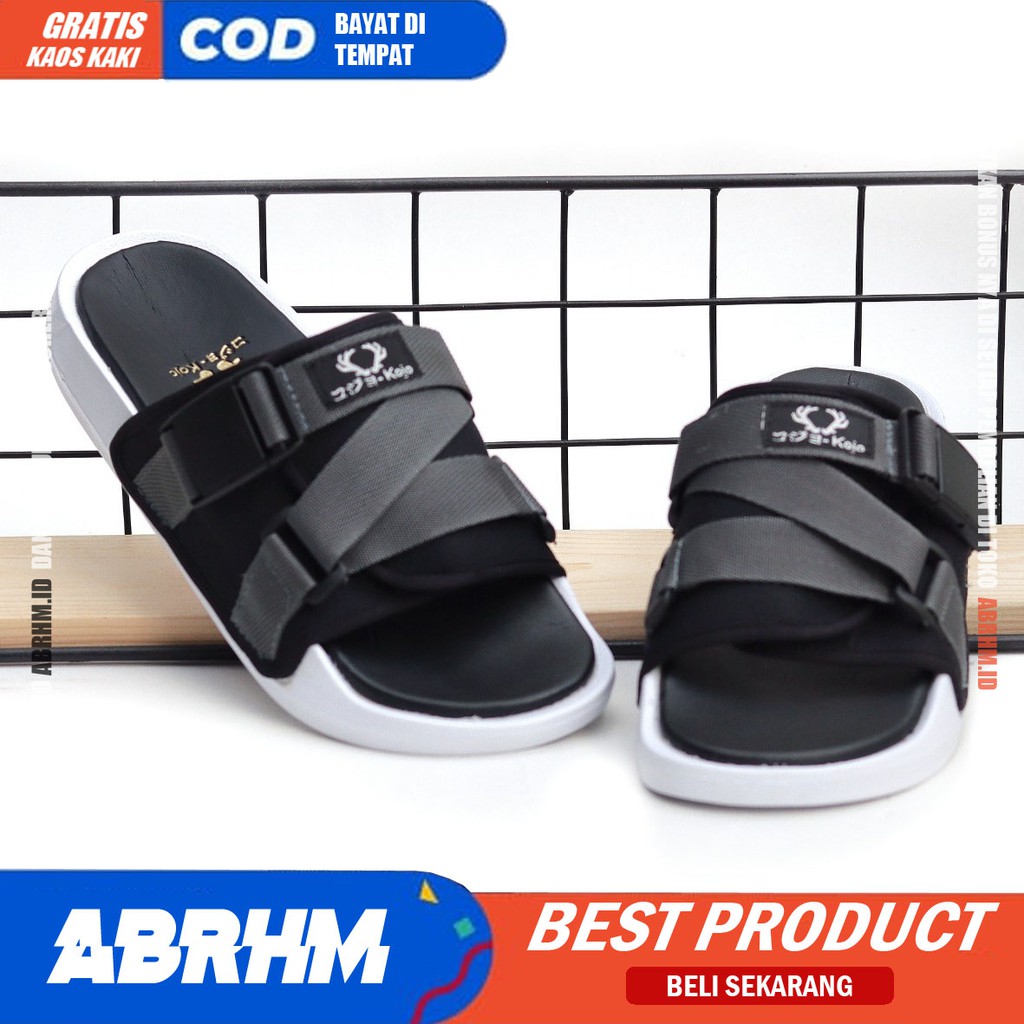 KOJO Sandal Slide Pria Sandal Pria Slop Sendal Selop Pria Ori Distro Sendal Slop Cowok / Cowo Keren