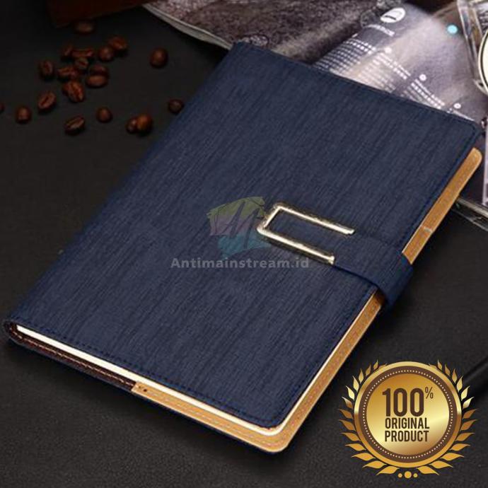 

Notebook Agenda Kulit Ukuran A5 | Buku Catatan Kerja Cover Kulit A5 - Navy Kode 68