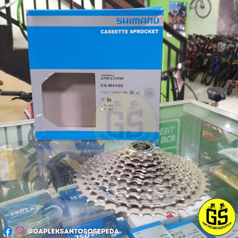 Sprocket Cassette Shimano Deore M4100 10 Speed 11-42T