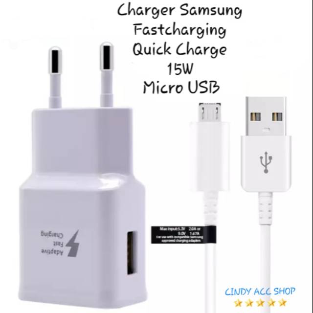 Charger ORIGINAL FASTCHARGING Samsung Galaxy S6 S7 S6 Edge S7 Edge Casan S6 S7