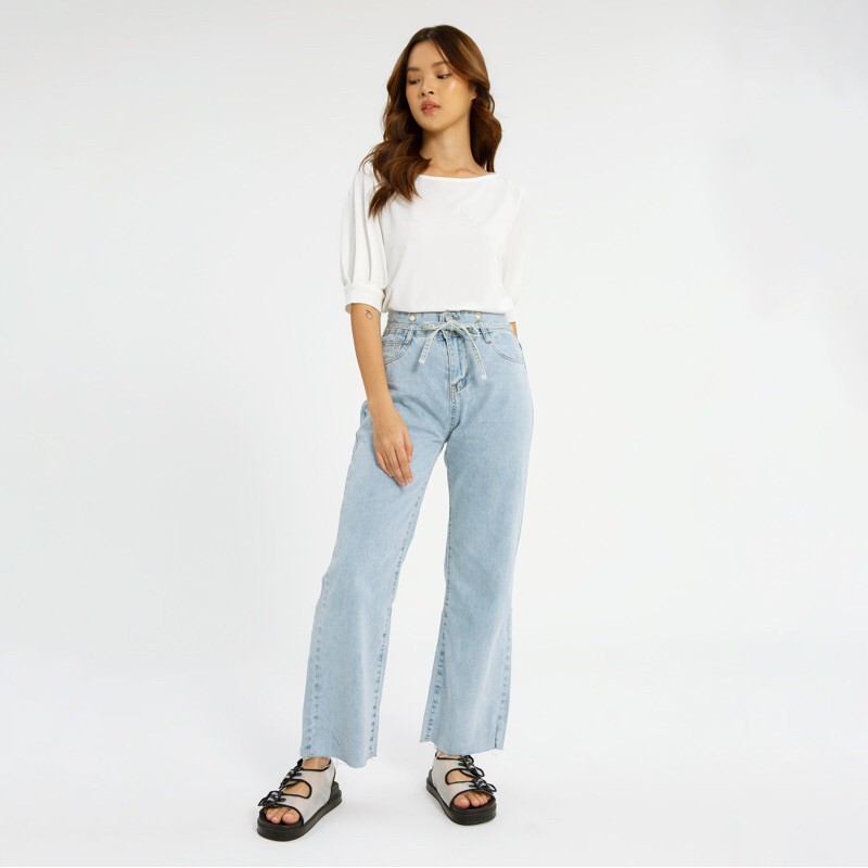 VIERLIN - Jeans 163 - KULOT JEANS HIGH WAIST