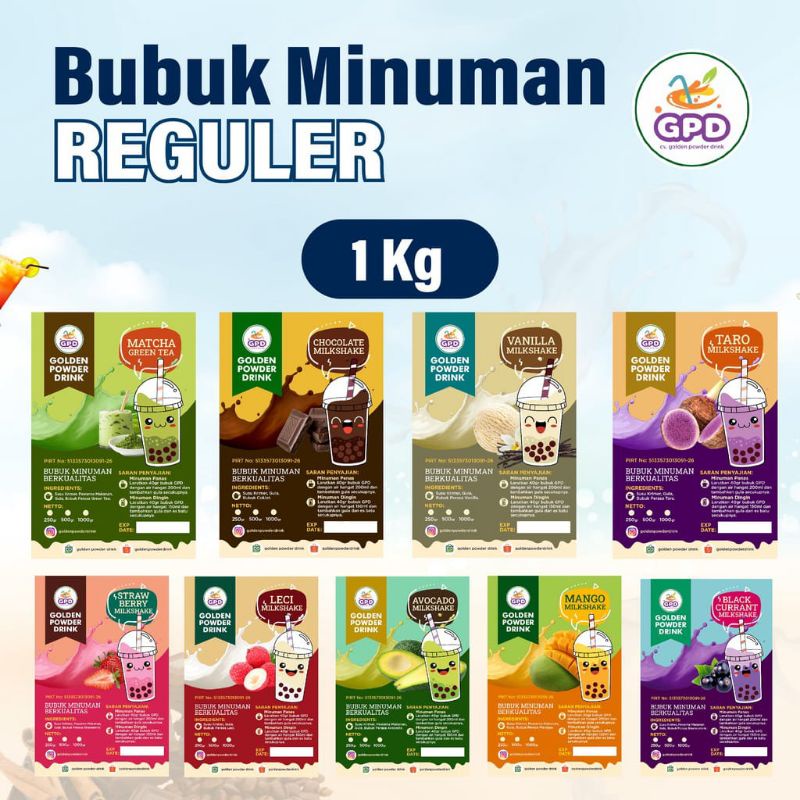 

GPD POWDER REGULER 1 KG - BUBUK MINUMAN GPD 1KG