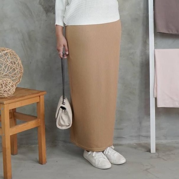 ROK JUMBO Rok Span Rajut Wanita / ROK Panjang PREMIUM / Rok Knit Rajut / Rok Tebal / Rok oversize