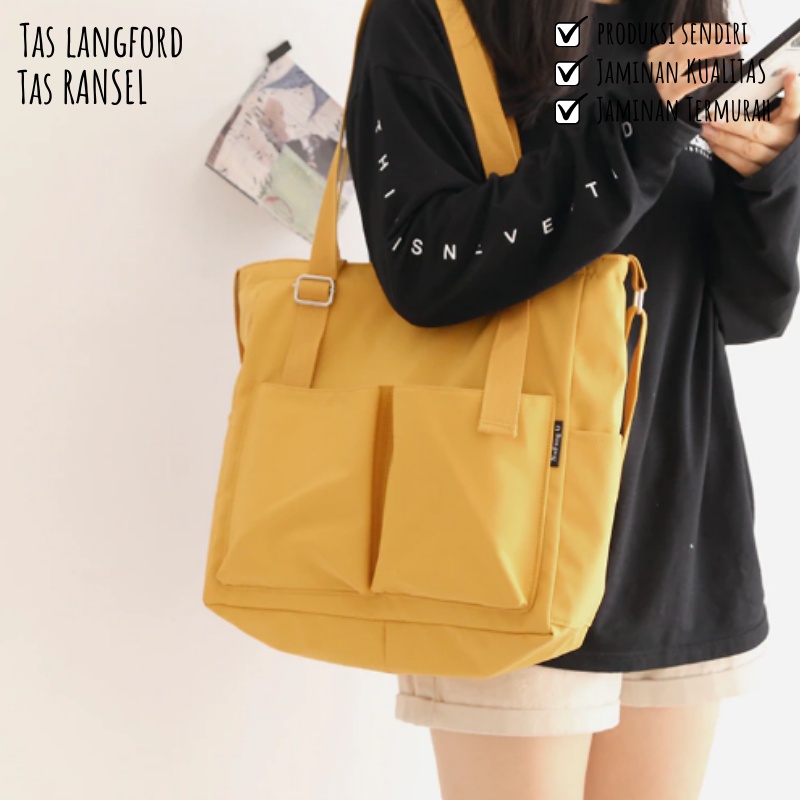 Tas Shoulder Wanita - Selempang Sekolah Kuliah Kerja Model Korea Terbaru Kekinian Fashion Multifungsi Stylish Import Lokal Original Murah Bagus Kapasitas Panjang Traveling Bahu Simple Elegan Casual Perempuan Cewek