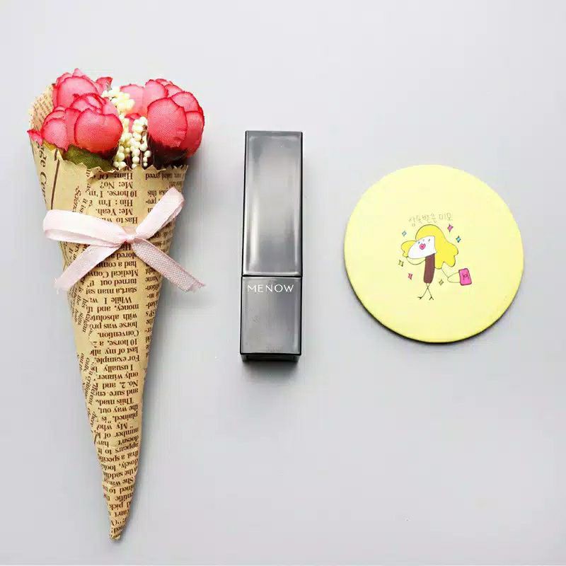 Cermin Kaca Bulat Kecil Dandan Rias Motif Kartun Lucu Murah Make Up Kosmetik Cosmetic-1