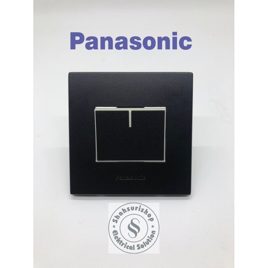 SAKLAR PANASONIC BLACK STYLE SAKLAR ENGKEL MATA LEBAR WESJ5941B