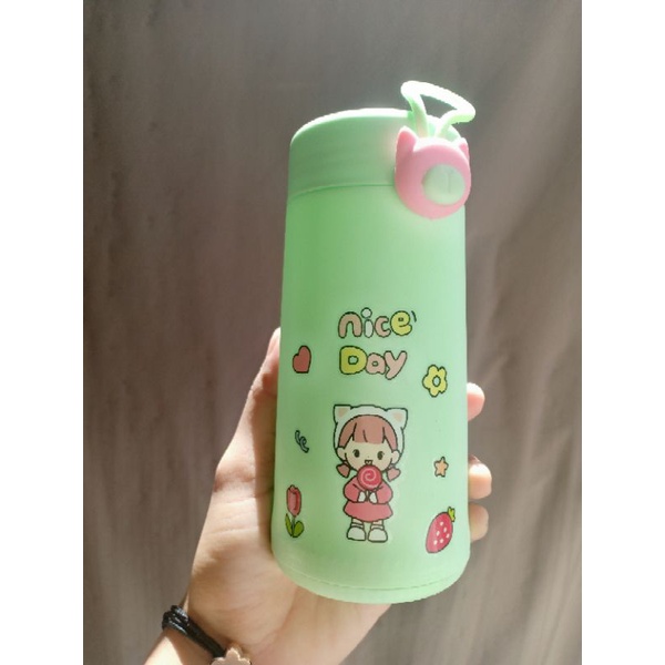 botol minum anak lucu draw 300ml