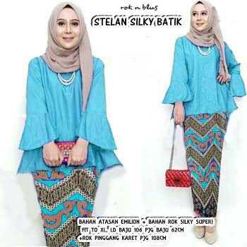 Stellashoppie, Setelan Silky Batik, setelan wanita terbaru