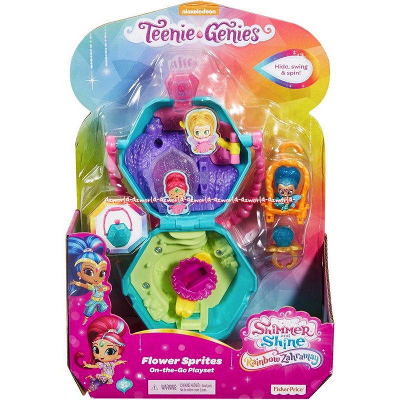 Shimmer Shine Flower Sprites On The Go Boneka Aladin Bisa Jadi Tas