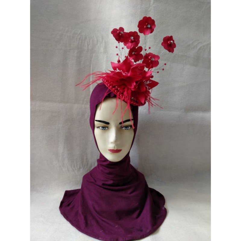 faskintor wedding/ topi  hiasan kpala pengantin/ hanting / fation show/ karnafal/ praweding/ mayoter