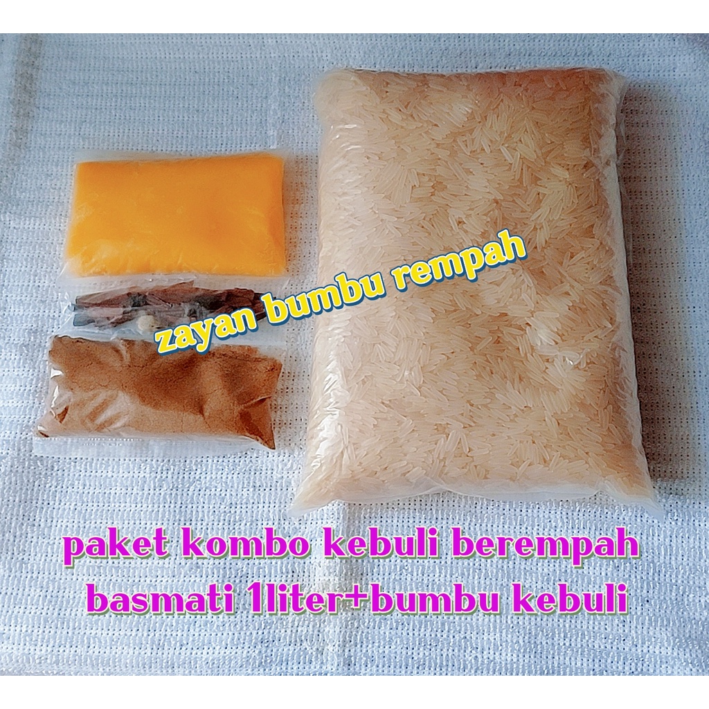 

paket beras basmati 1 liter+bumbu kebuli berempah