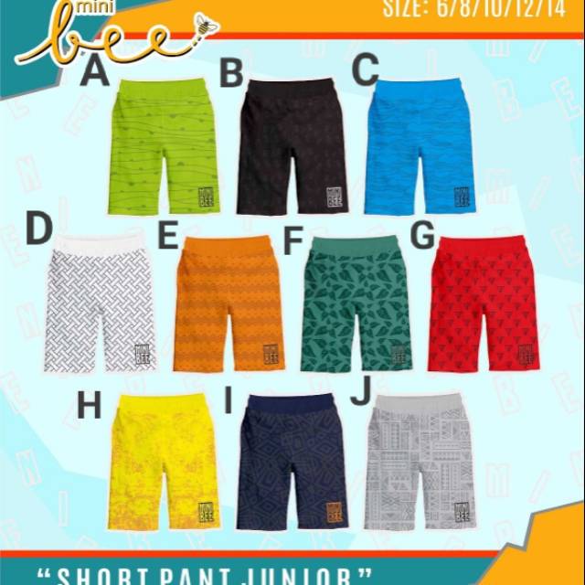 MINIBEE SHORTPANTS / CELANA PENDEK MINIBEE / JUNIOR PANTS MINIBEE