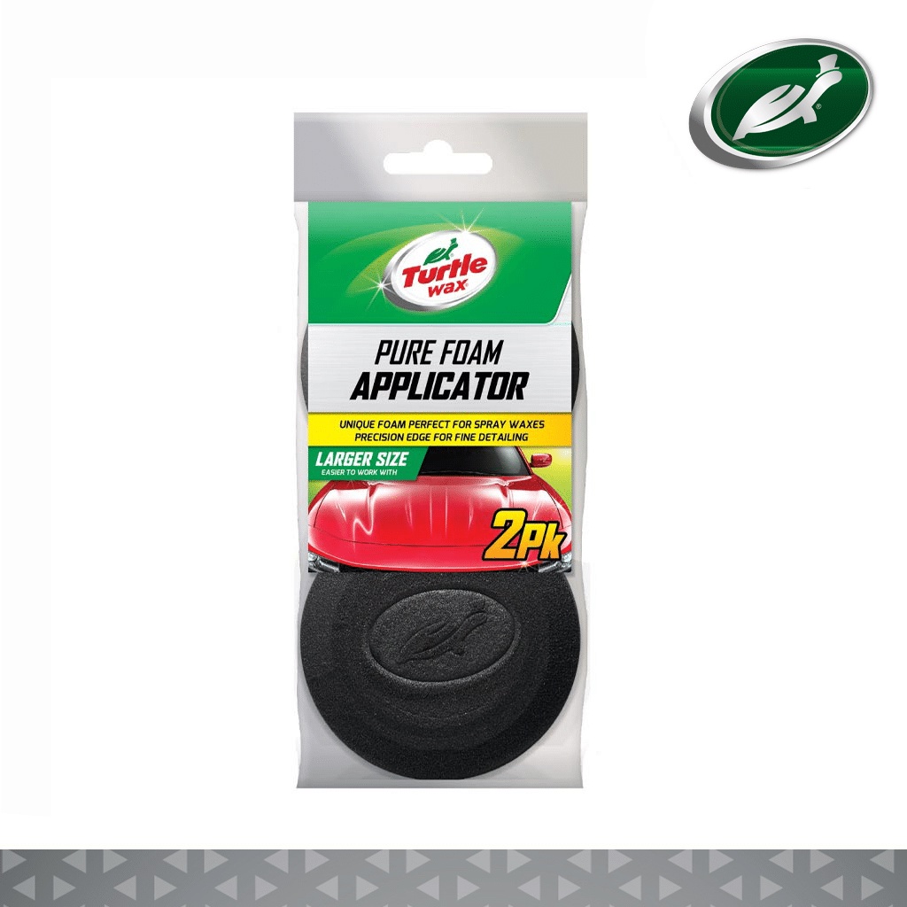 TURTLE WAX BLACK PURE FOAM APPLICATOR PAD - TURTLE WAX APPLICATOR PAD