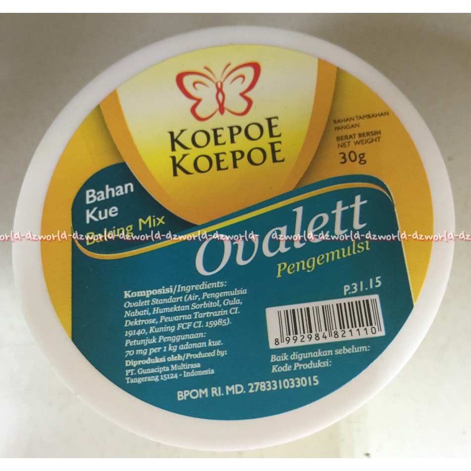 TBM Koepoe Koepoe Ovalet Pengemulsi Baking Mix 30gr