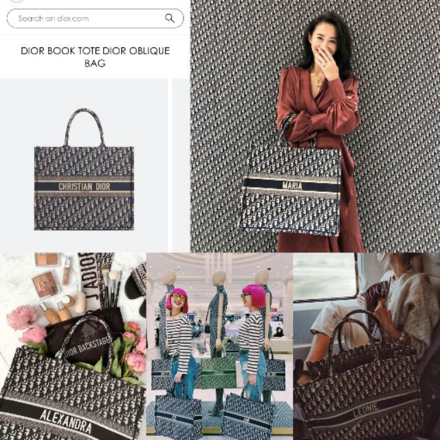 personalized dior tote bag