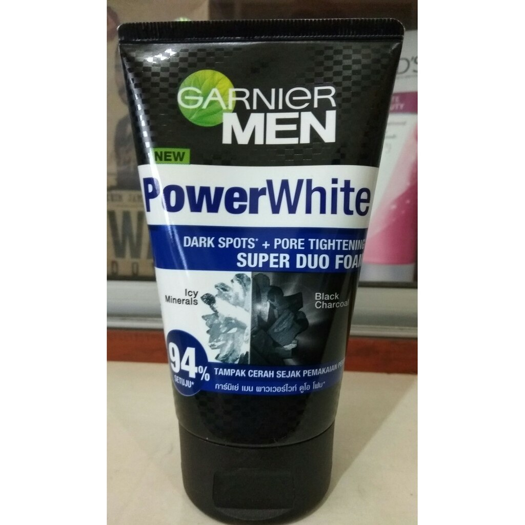 garnier men powerwhite & oil control pembersih wajah pria