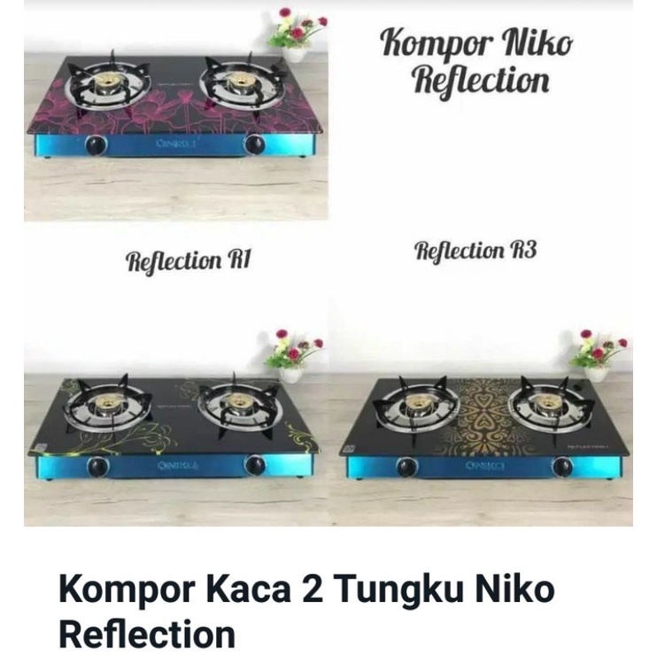 Kompor Kaca 2 Tungku Niko Reflection