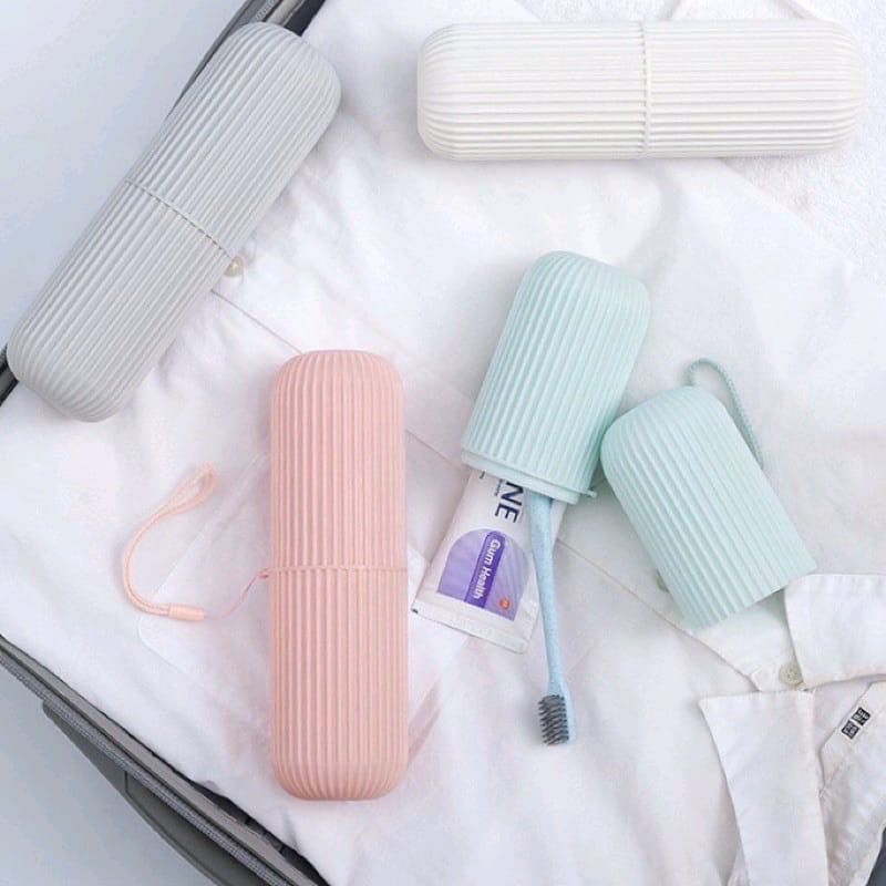 DC - Big Toothbrush Case Pastel Series / Kotak Sikat Gigi Odol Travel Portable