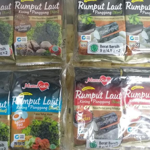 

[Star] mamasuka rumput laut 9gr rumput laut kering panggang nori semua rasa