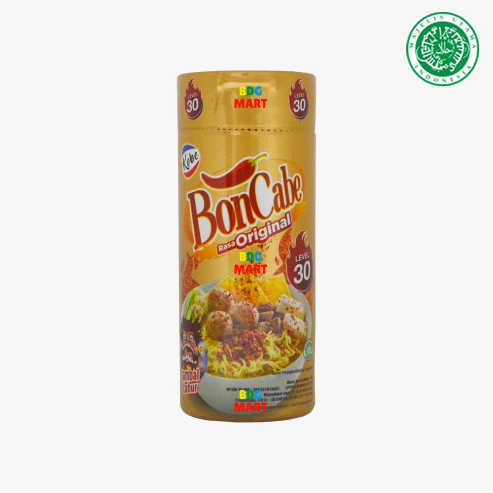 

BOTOL Kobe Bon Cabe Sambal Tabur Rasa Original Level 30 Halal MUI - 40gr