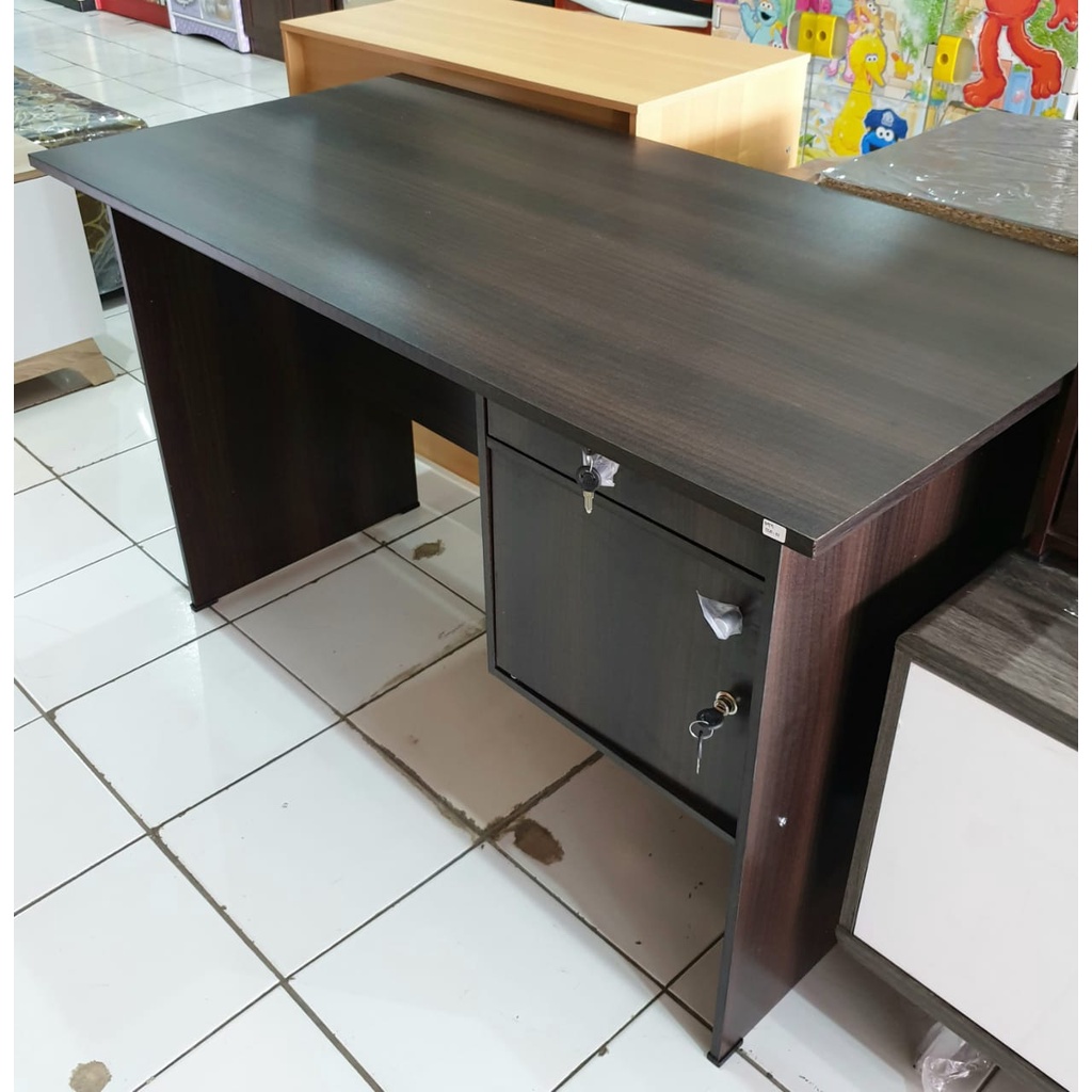 MEJA TULIS / KERJA / BELAJAR / KIOS + LACI + LEMARI (MT 120)