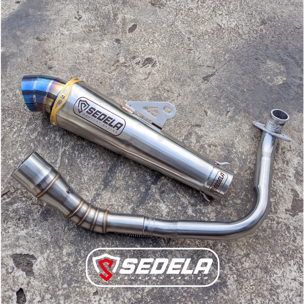 KNALPOT ORIGINAL SEDELA EXHAUST RACING MOTOR BEAT-VARIO-MIO-SCOOPY-AEROX-NMAX-XRIDE-DLL
