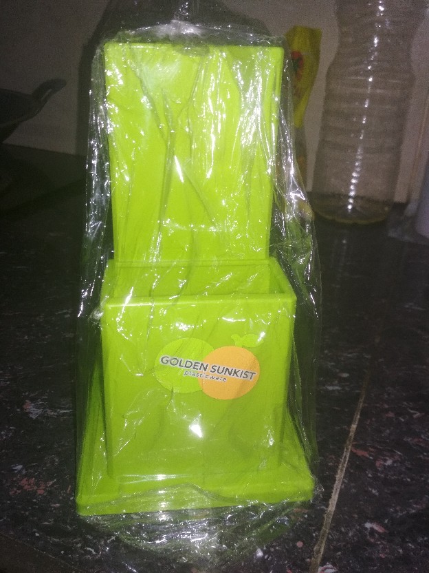 Anekahouseware Tempat Pisau Dapur Plastik Golden Sunkist Tp 1090