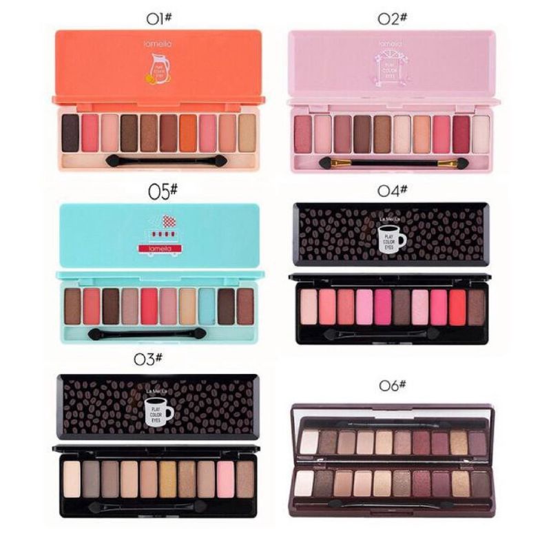 Lameila - Eyeshadow Play Color Eyes Pallet Makeup Anti Air dan Tahan Lama