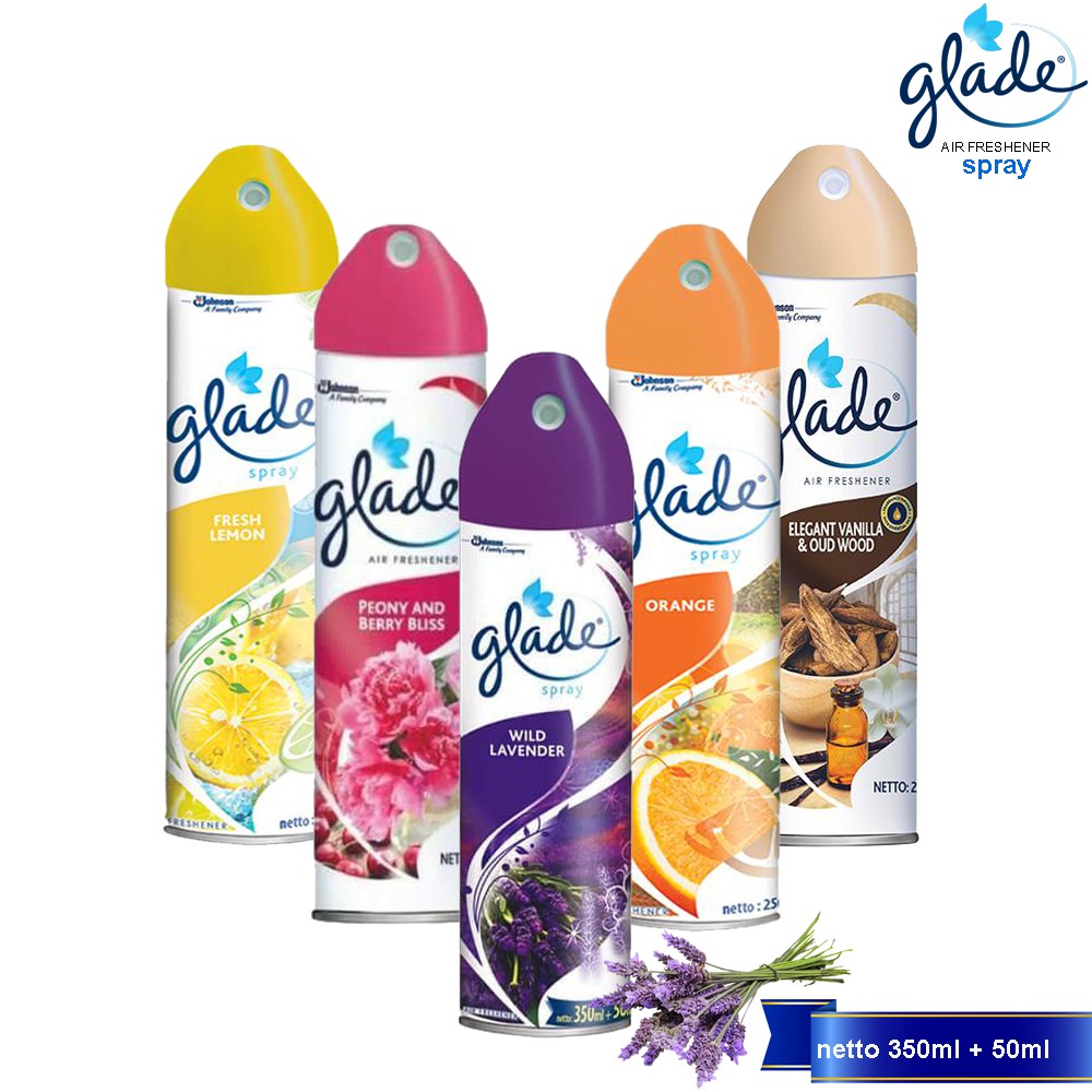 Glade Aerosol 350ml + 50ml / Pengharum Ruangan / Pengharum Mobil