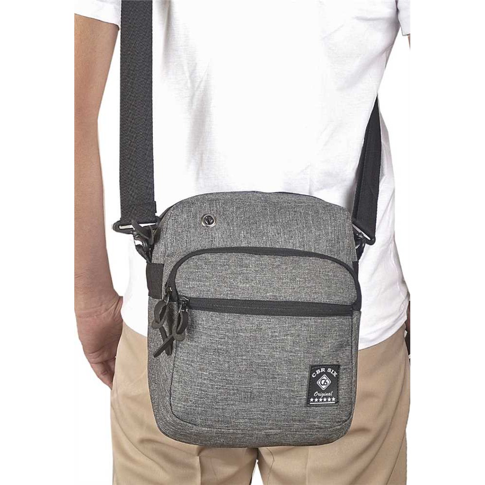 Tas Kecil Pria / Tas Pria Samping / Tas Selempang Murah / Tas WaistBag ORIGINAL - HITAM