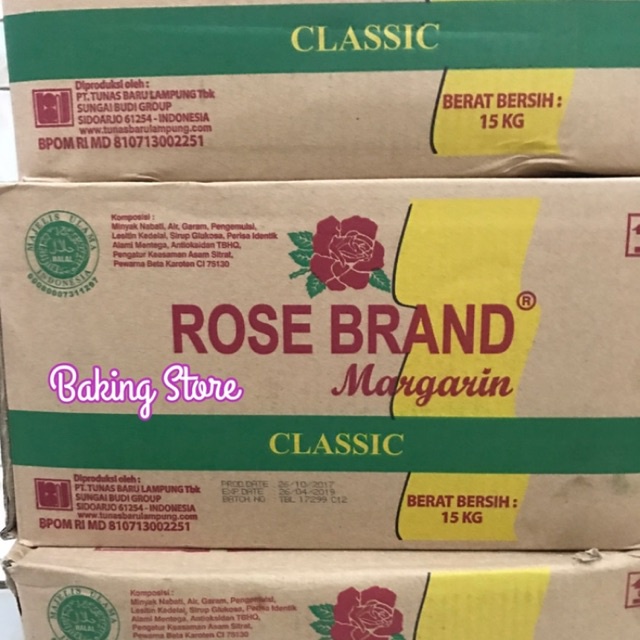 Rose Brand Classic Mentega Kuning 15kg - Gosend Only!!