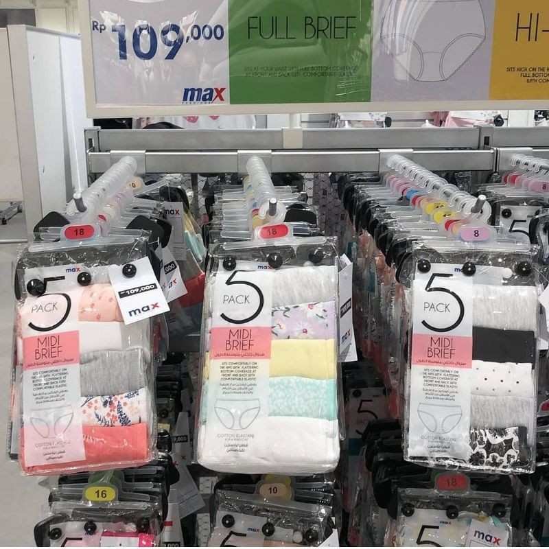 celana dalam midi brief isi 5 max fashion