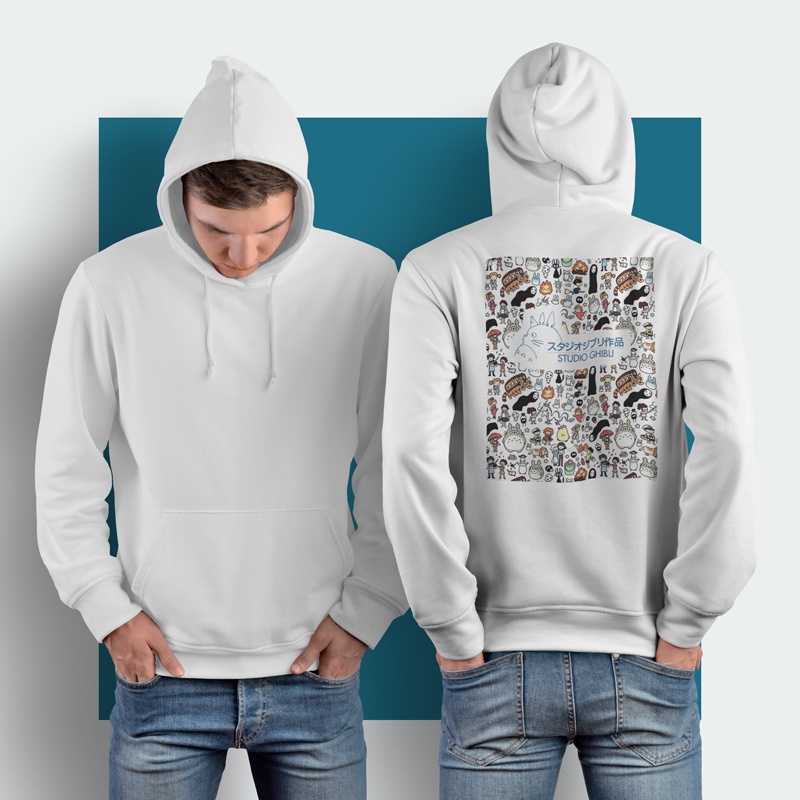 Hoodie Studio Ghibli Hoodie Jumper Casual Pullover Hoodie Unisex [Bisa COD] New Hoodie