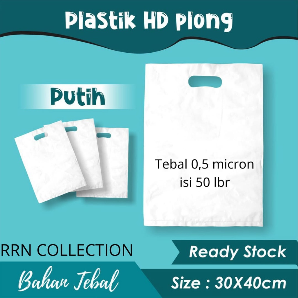 PLASTIK PACKING PLONG UK 30x40 TEBAL 0,5 mikron isi 50/plastik packing olshop/plastik packing baju