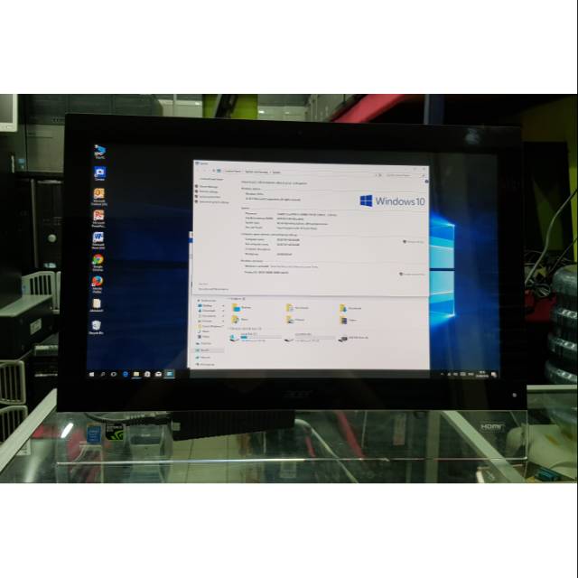 LIKE NEW ALL IN ONE ACER LAYAR 23" TOUCH SCREN CORE I5 GENERASI 4 VGA 2GB