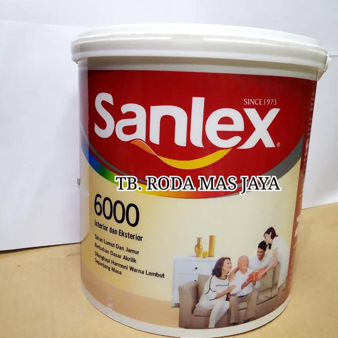 Cat Tembok / Wall Paint Merk Sanlex 6000 / Sanlex Putih @ 5 kg